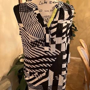 Banana Republic geometric blouse